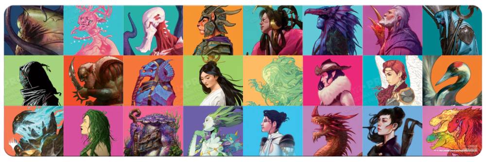 Ultra Pro Artwork Table Playmat - Standard Size (approx. 90x30 in) - Pop Collage (CMM)