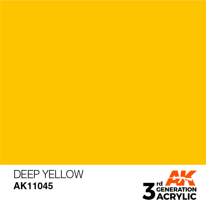 AK Interactive – 3GEN Deep Yellow – Intense, 18 ml