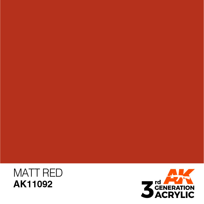 AK Interactive – 3GEN Matt Red – 18 ml