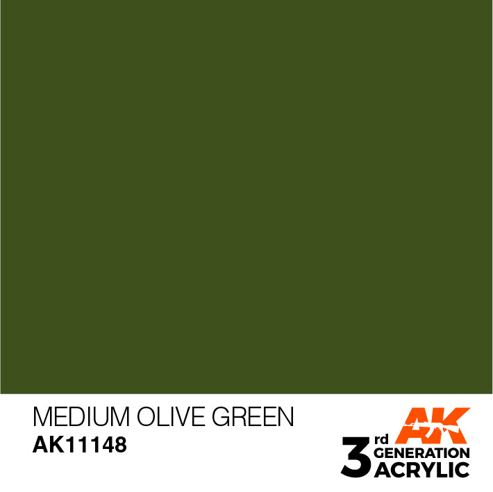AK Interactive – 3GEN Medium Olive Green – 18 ml