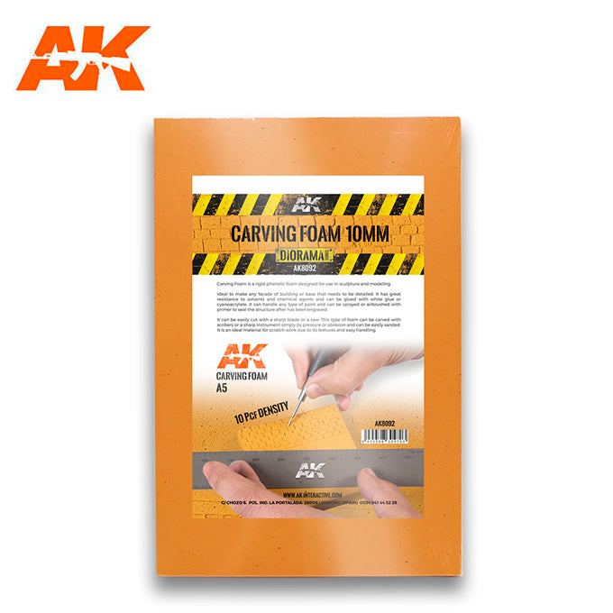 AK Interactive – Carving Foam – 10 mm, A5