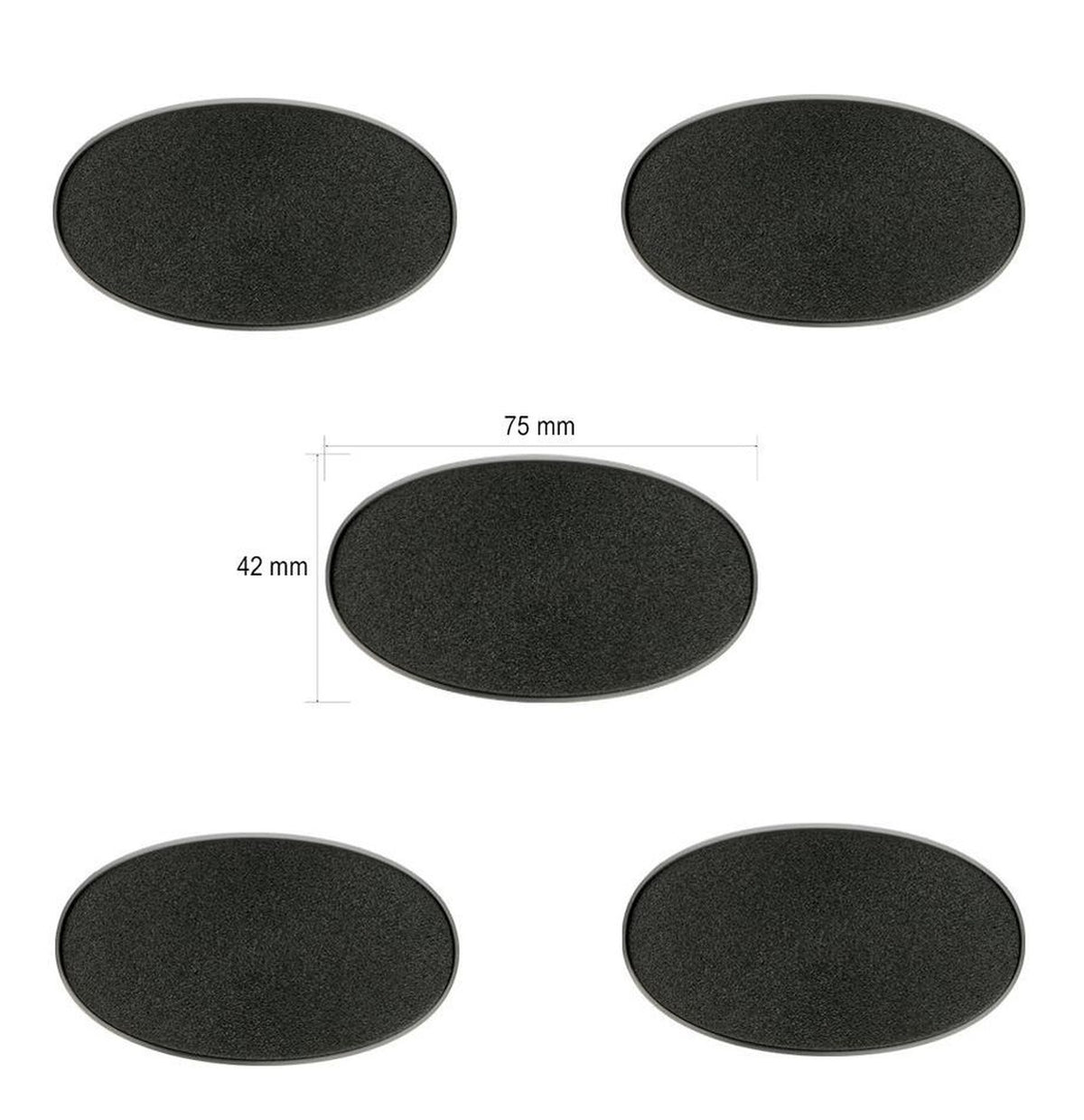 Games Workshop – Citadel-Ovalbases 75 mm × 42 mm – 5 Stück