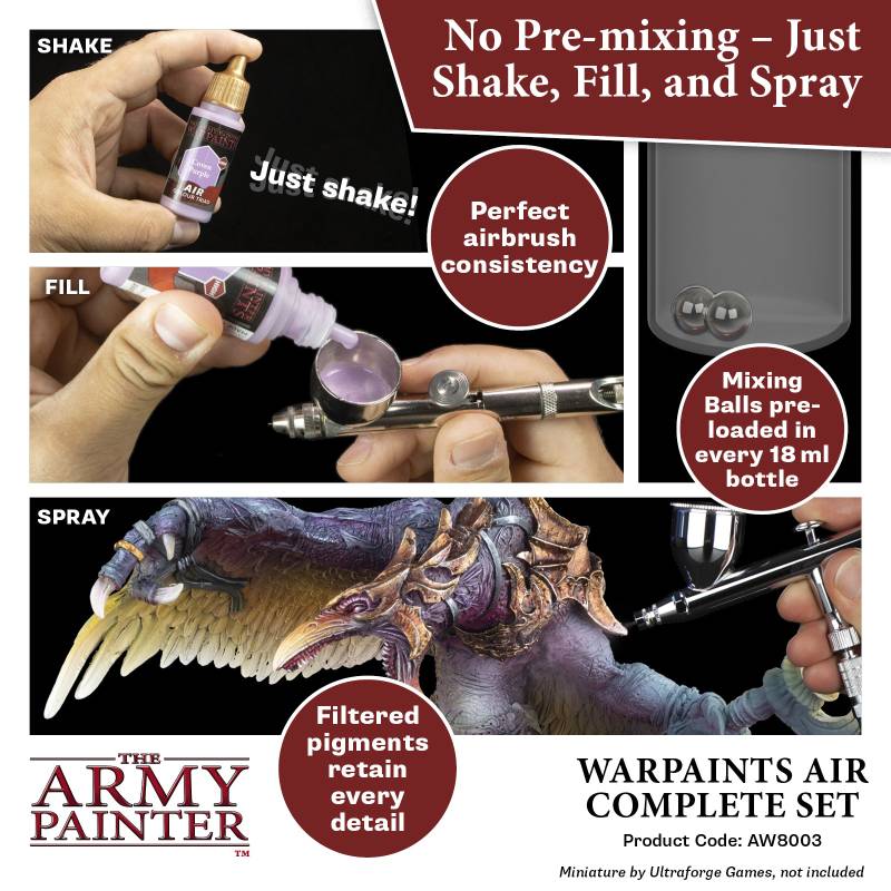 The Army Painter – Warpaints Air Complete Set – 126 × 18 ml