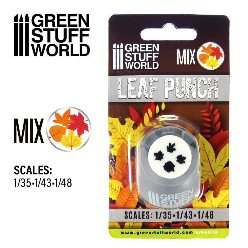 Green Stuff World – Miniatur-Blattlocher – Grau
