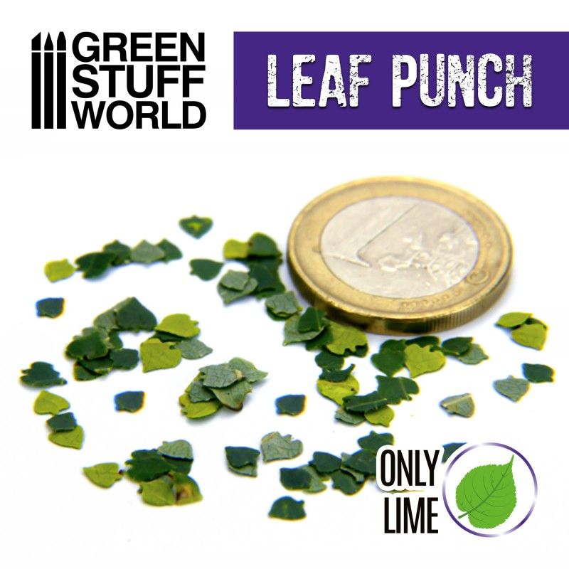 Green Stuff World – Modellblatt-Motivlocher – Dunkelviolett – 3 Limettenblattmotive