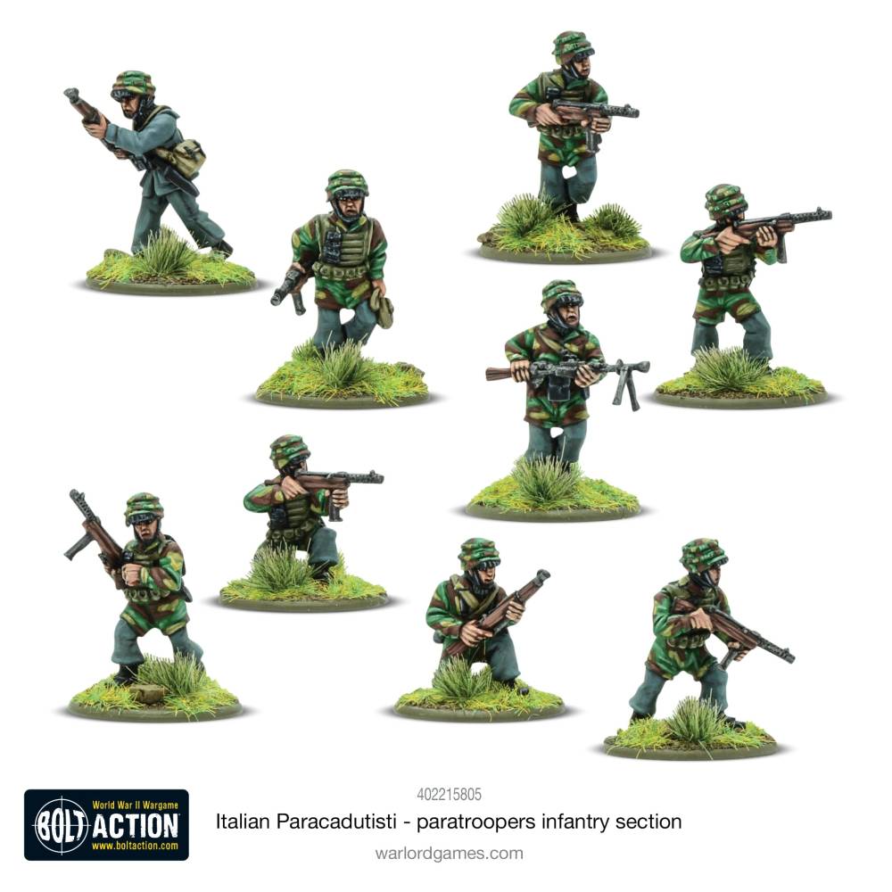 Italian Paracadutisti paratrooper infantry section 1