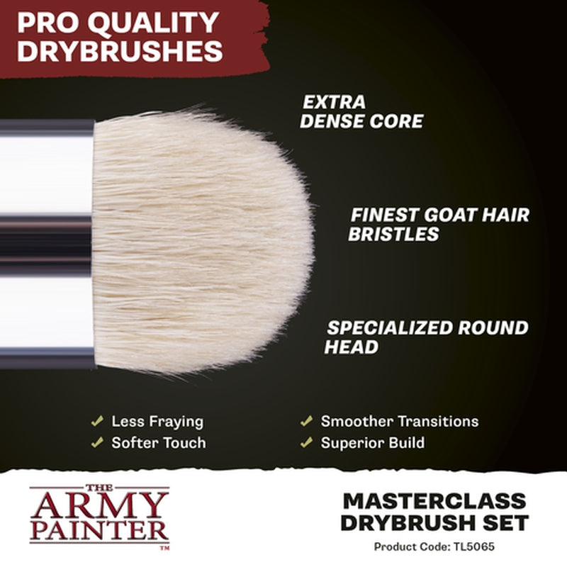 The Army Painter – Masterclass Drybrush Pinselset – 3 Pinsel