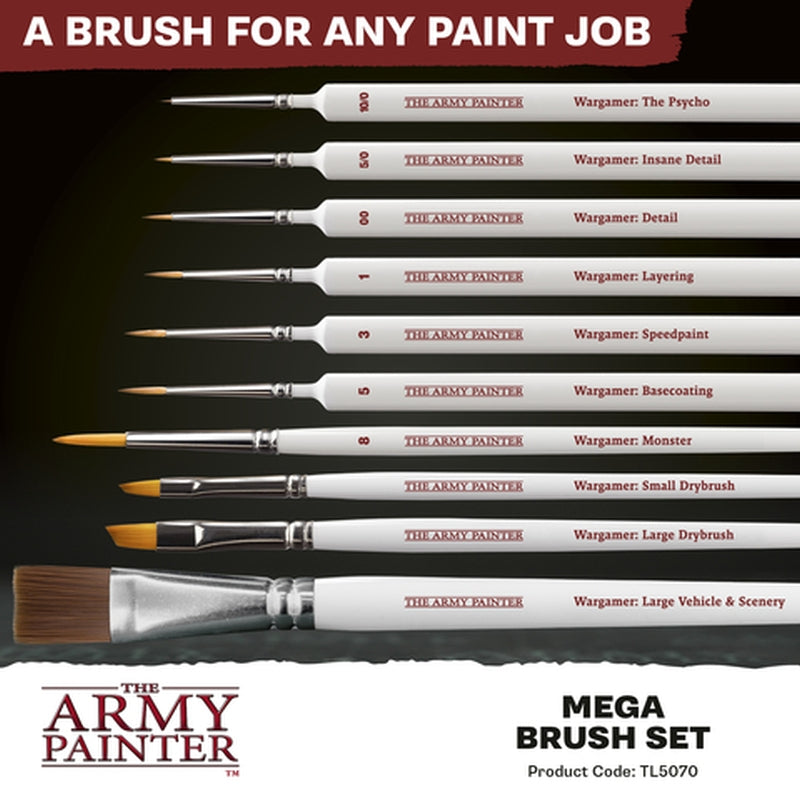 The Army Painter – Mega Pinselset – 10 Pinsel