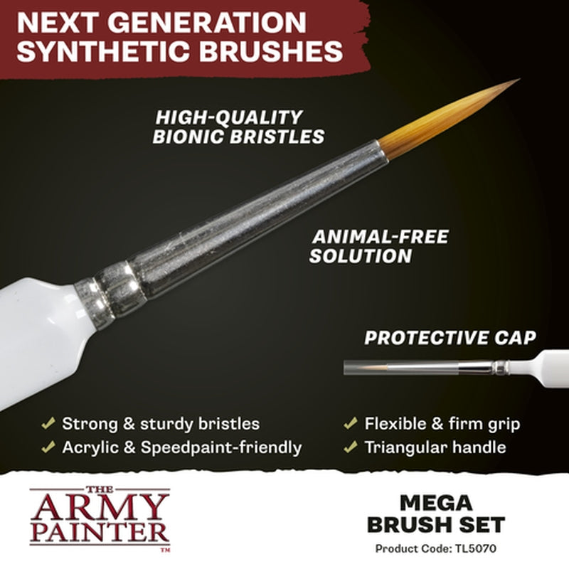 The Army Painter – Mega Pinselset – 10 Pinsel