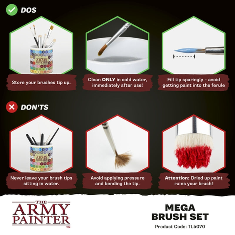 The Army Painter – Mega Pinselset – 10 Pinsel