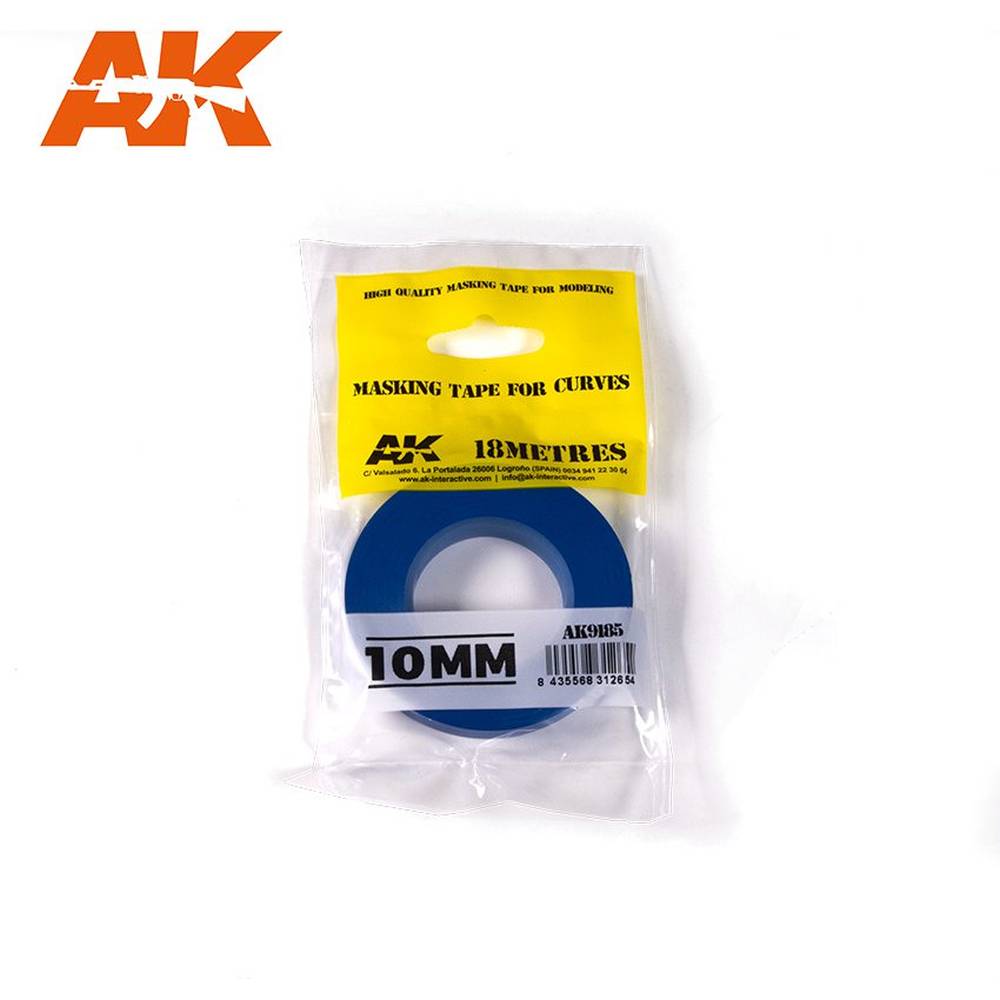 AK Interactive – Masking Tape For Curves – 10 mm, 18 m