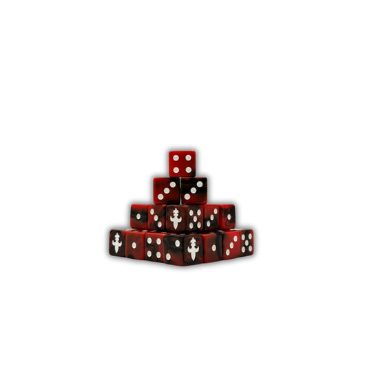 Baron of Dice – Fleur De Lis – 25 Würfel (W6, 16 mm, eckig)