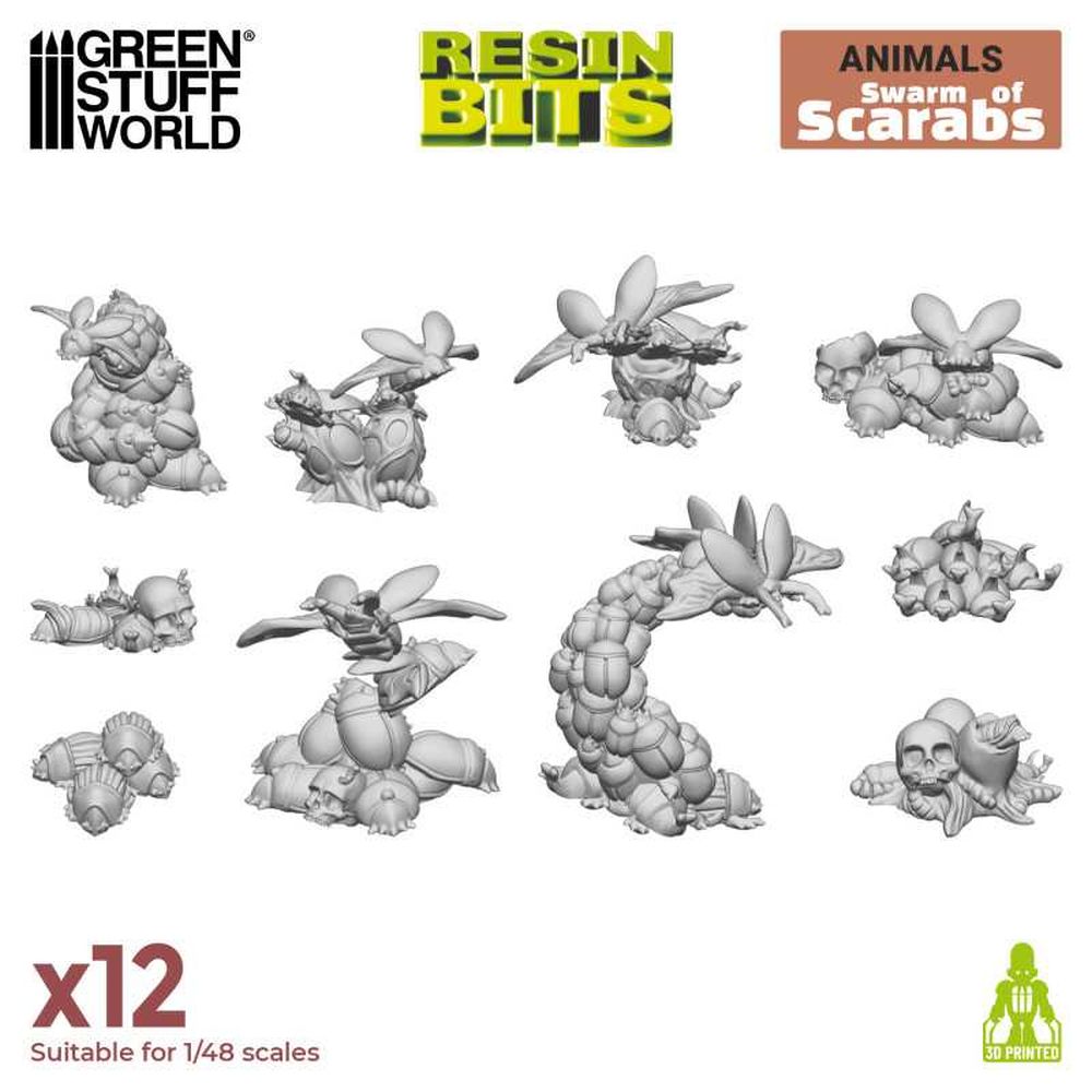 Green Stuff World – Käferschwarm – 1:48, 12 Stück