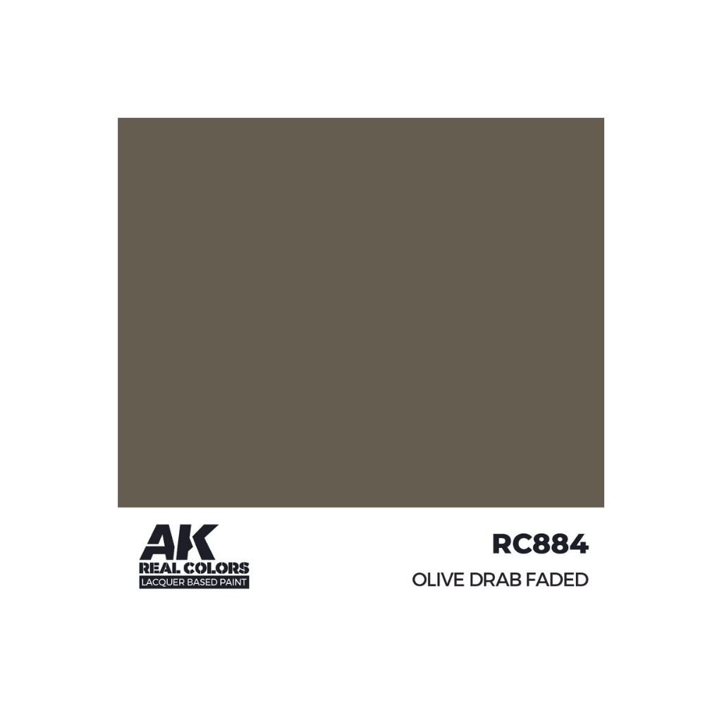 AK Interactive – Olive Drab Faded Enamel Paint – 18 ml