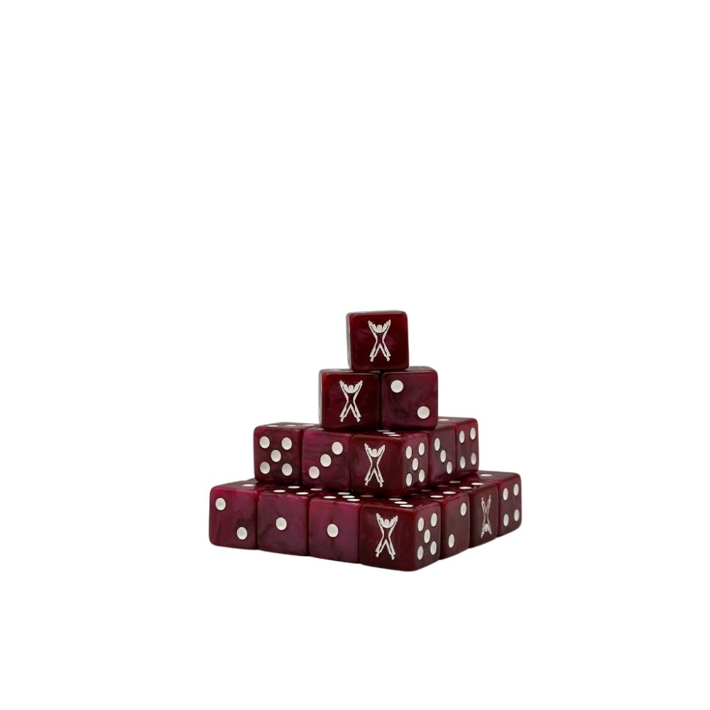 Baron of Dice – Flayed Ones – 25 Würfel (W6, 16 mm)