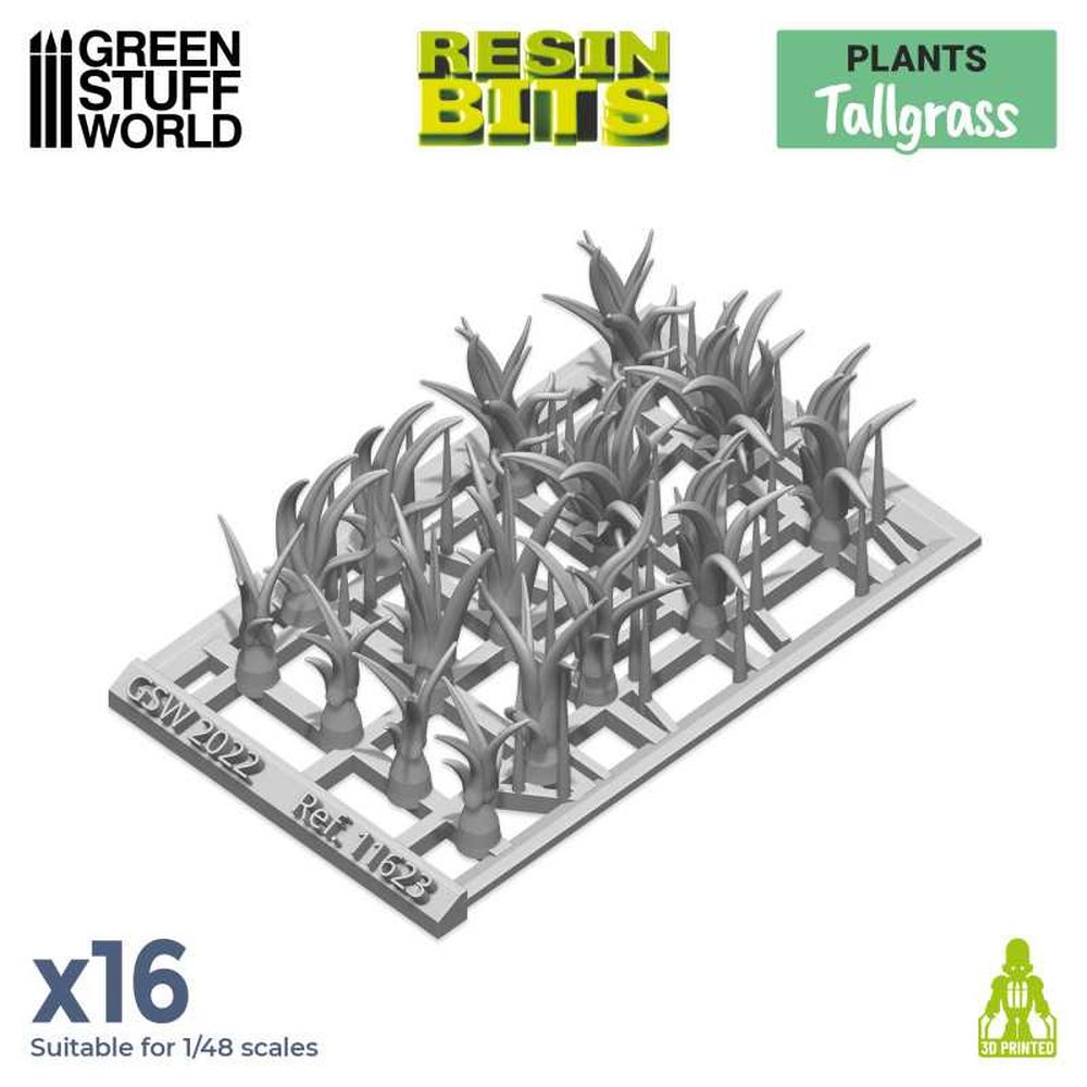 Green Stuff World – Tall Grass – 1:48–1:35, 16 pieces