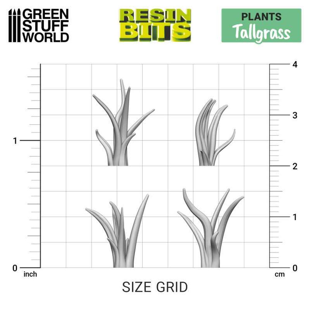 Green Stuff World – Tall Grass – 1:48–1:35, 16 pieces