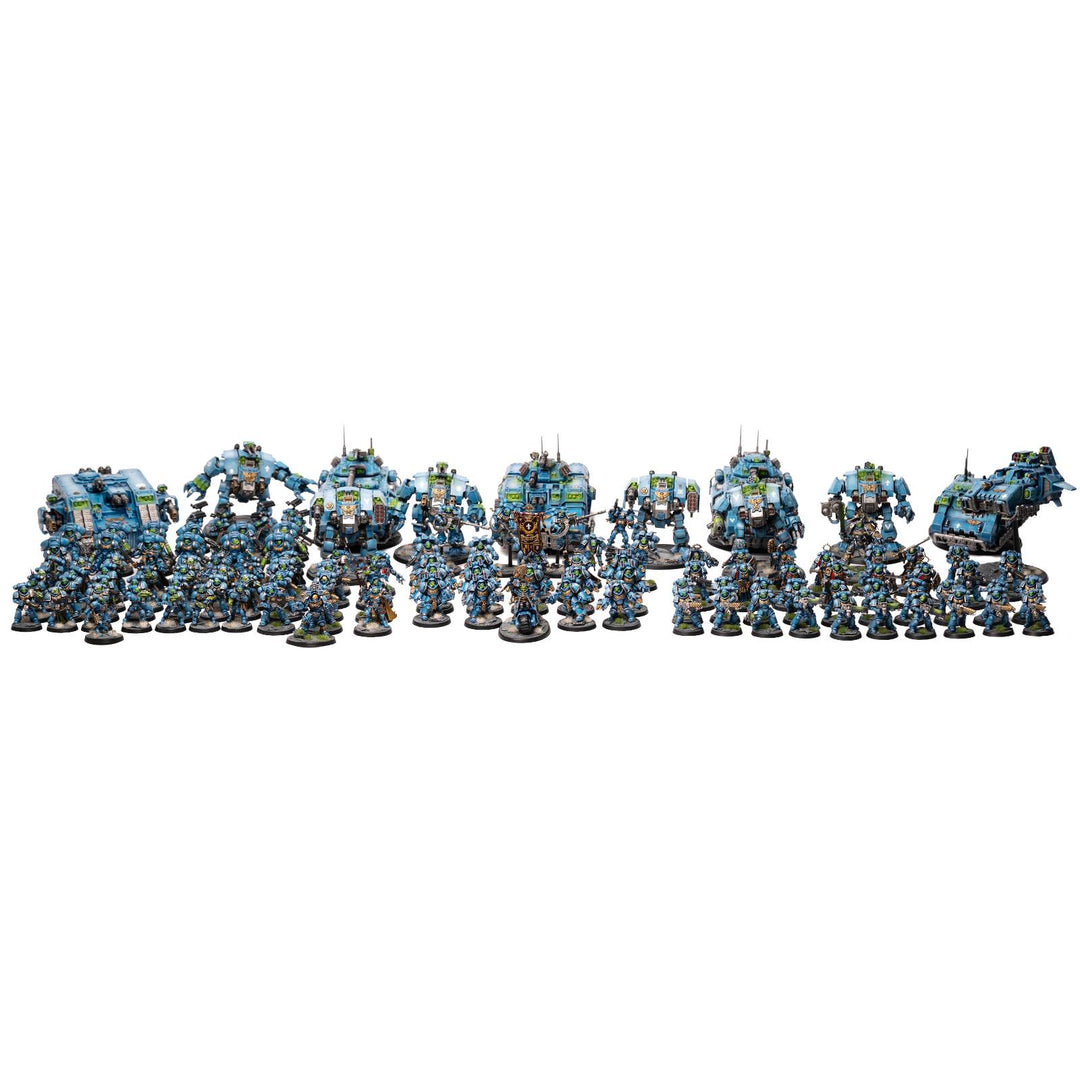 Space Marines - bemalte Armee im Ultramarines Schema