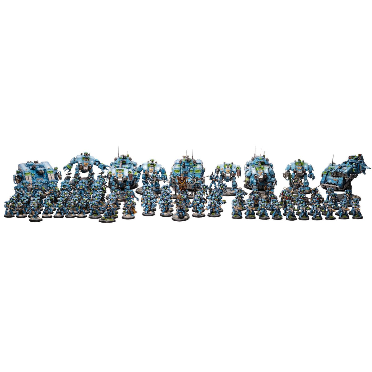 Space Marines - bemalte Armee im Ultramarines Schema
