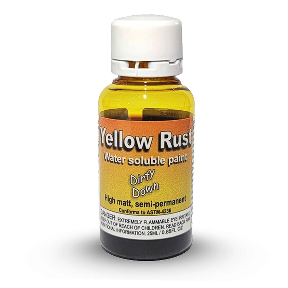 Dirty Down – Gelbe Rost-Effektfarbe – 25 ml