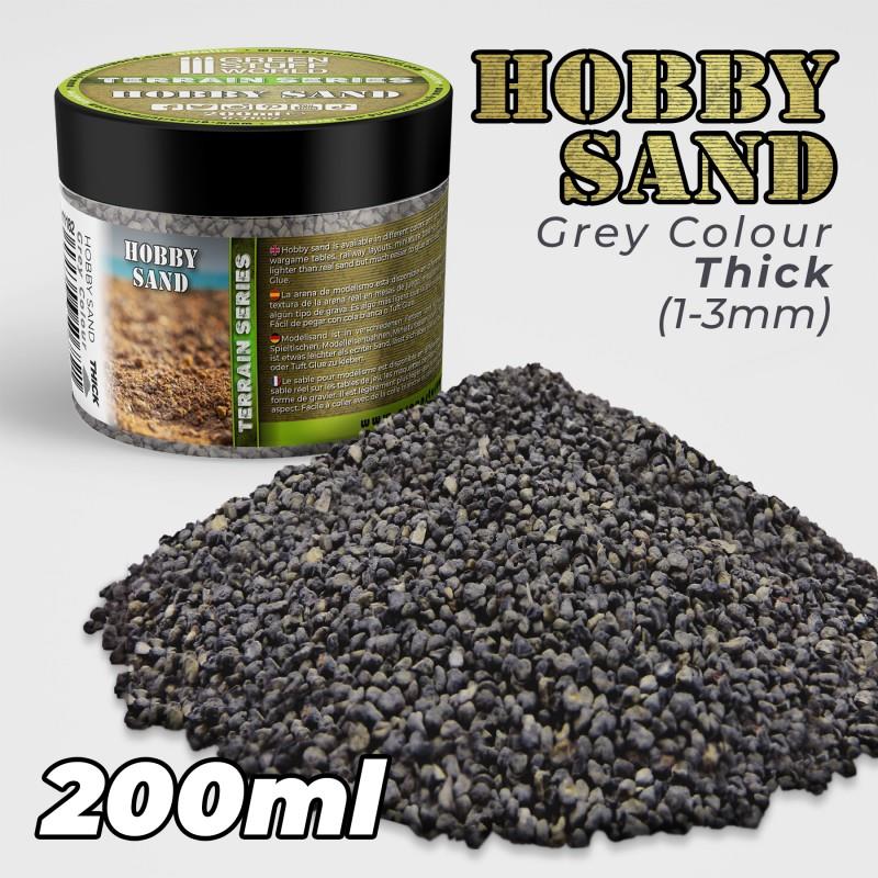 Green Stuff World – Grober Modellbausand – Dunkelgrau, 200 ml