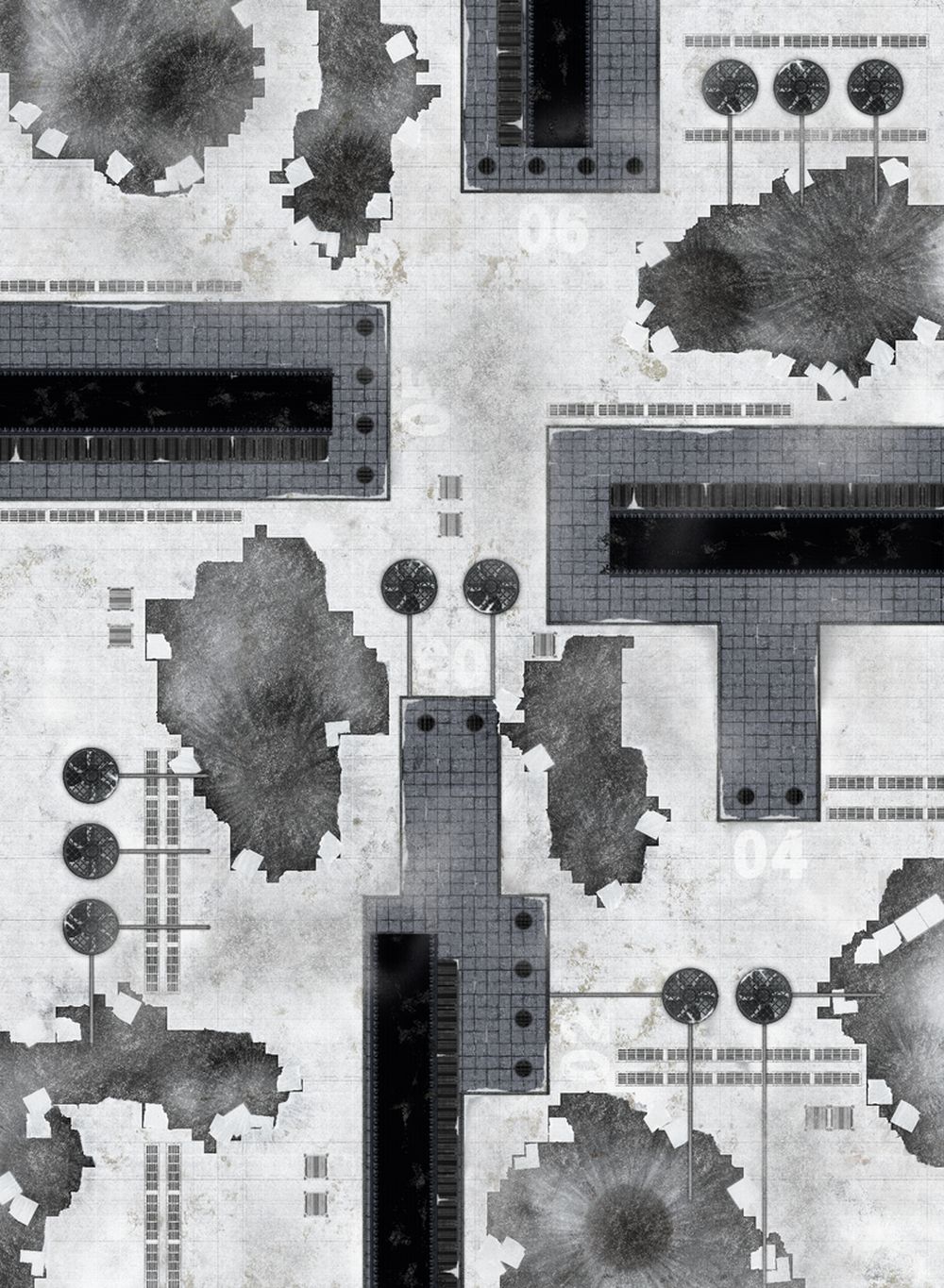 44"x60" Snowy Imperial Refinery with Carry Bag