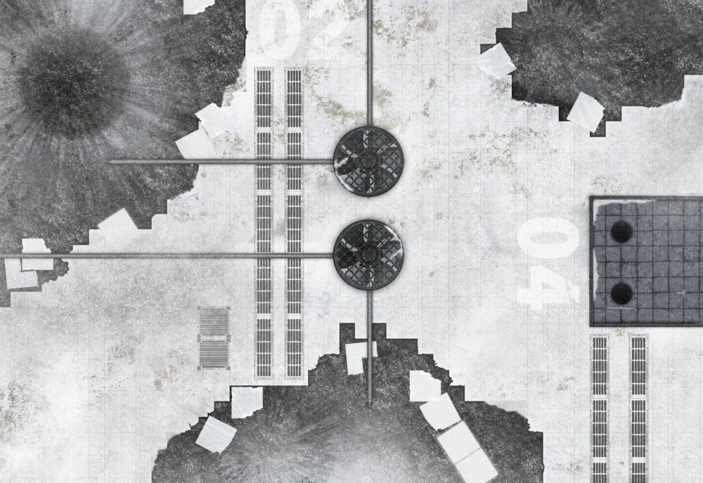 44"x60" Snowy Imperial Refinery with Carry Bag