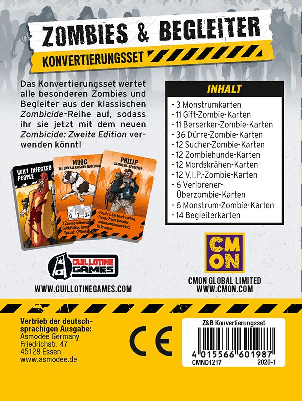 Zombicide 2. Edition - Zombies & Begleiter (Konvertierungsset)