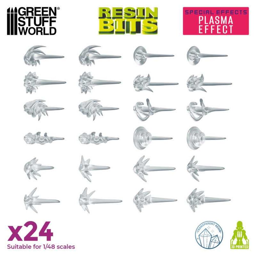 Green Stuff World – Plasmaeffekte – Transparent, 1:48, 24 Stück