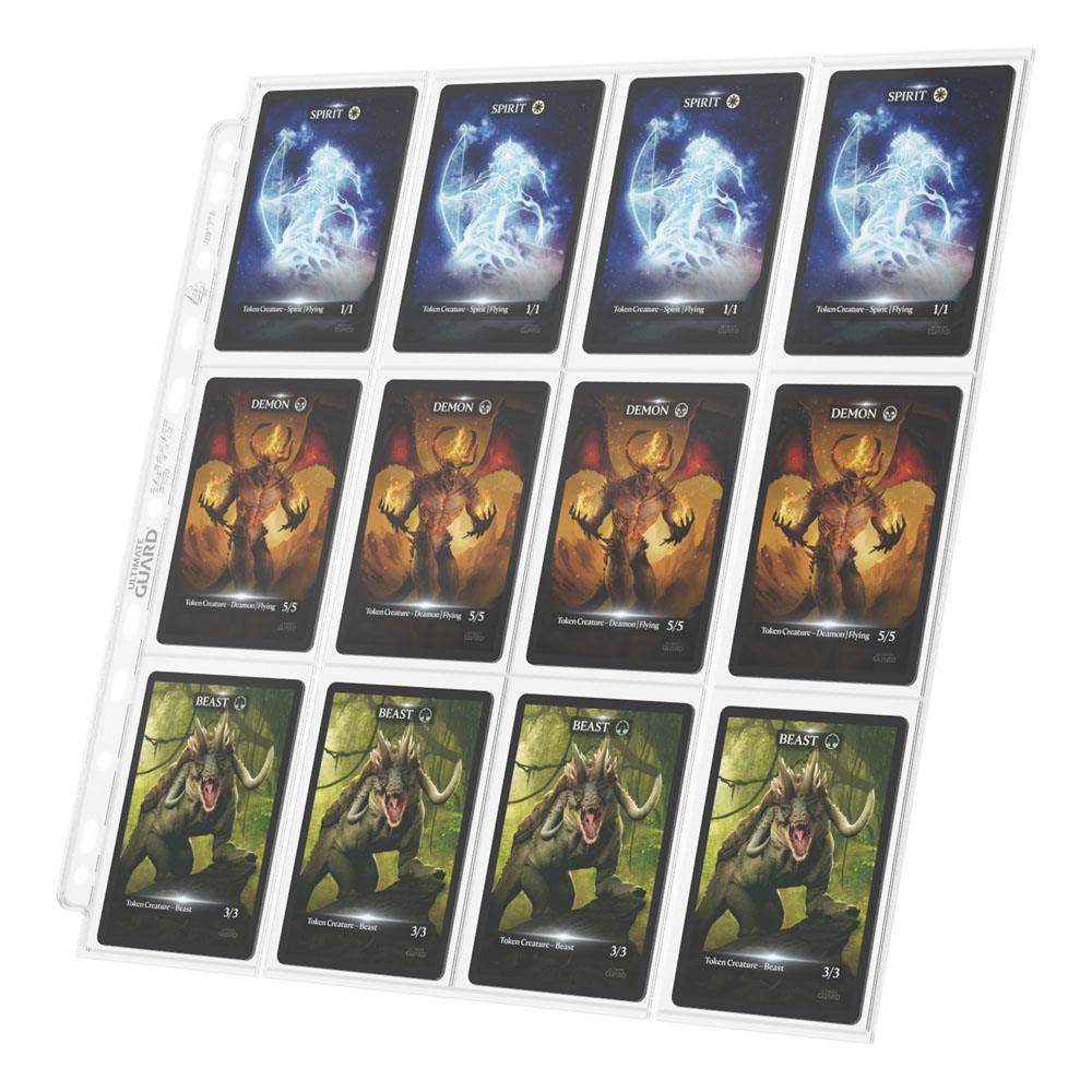 Ultimate Guard – 24-Pocket QuadRow Pages Side-Loading Transparent – 10 Stück