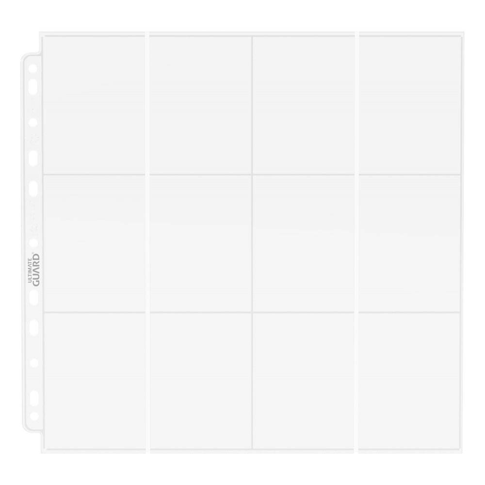 Ultimate Guard – 24-Pocket QuadRow Pages Side-Loading Transparent – 10 Stück