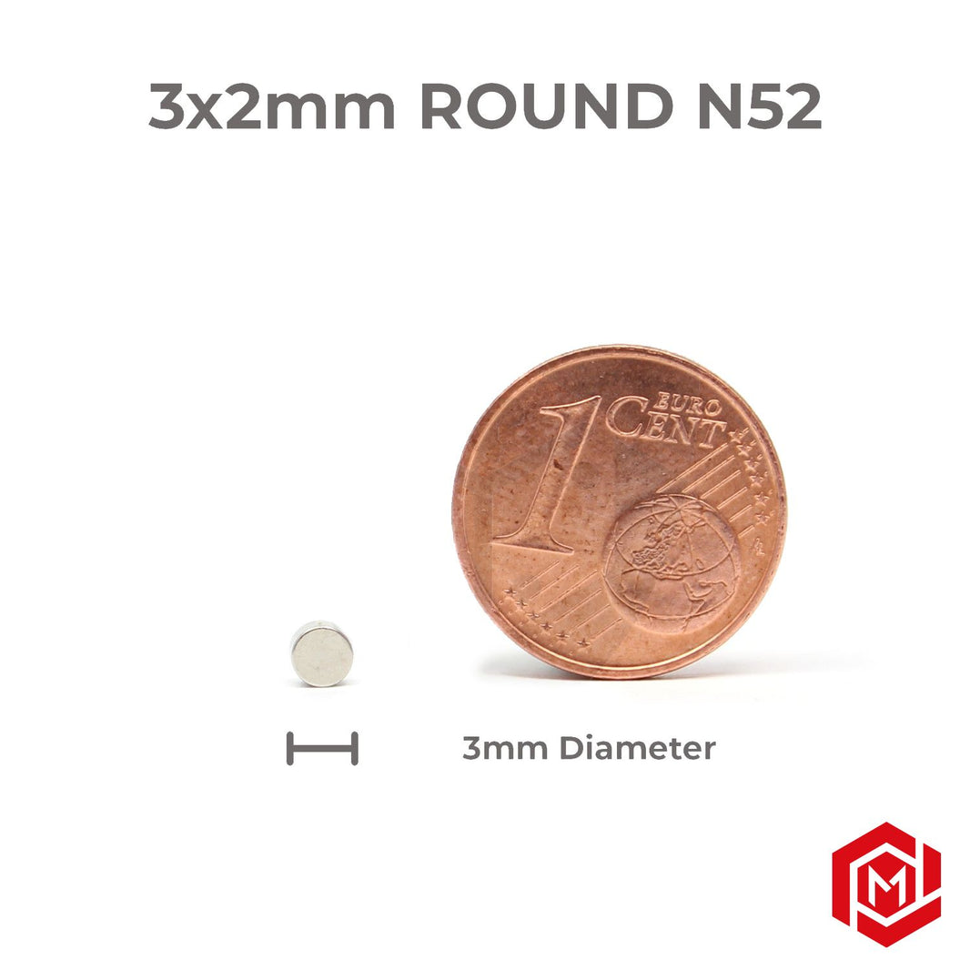 NEODYMIUM MAGNETS [3x2mm] - round