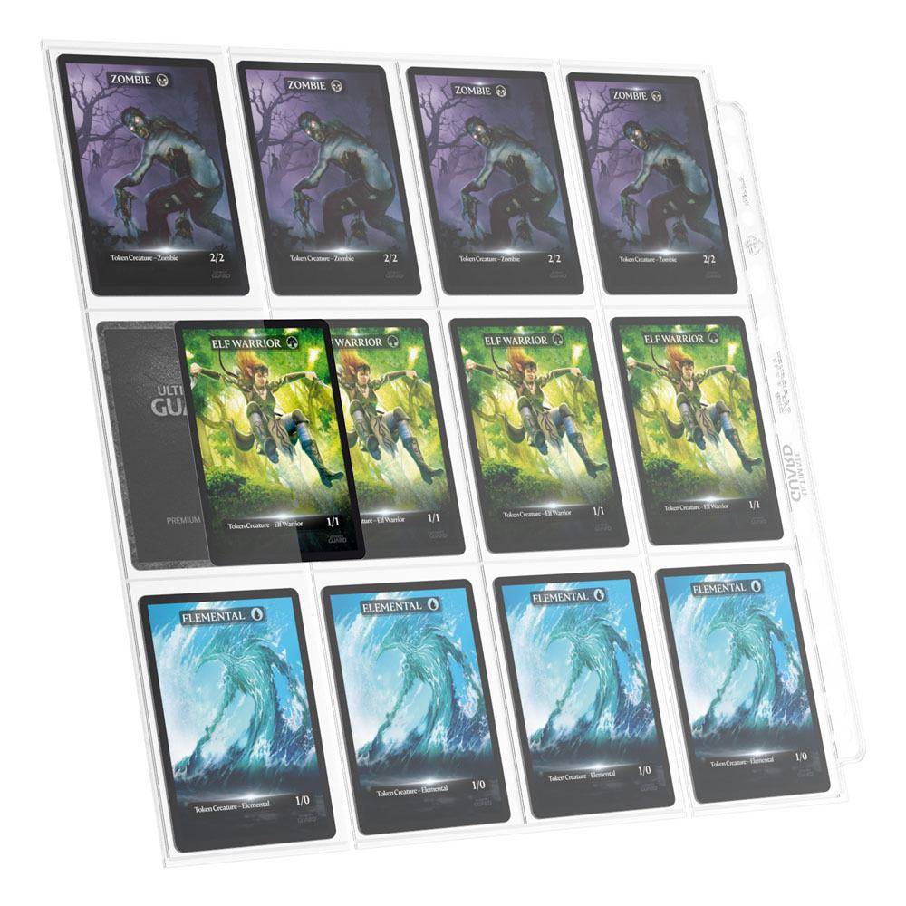 Ultimate Guard – 24-Pocket QuadRow Pages Side-Loading Transparent – 10 Stück