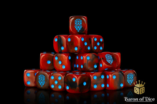 Baron of Dice – Dwarf – 25 Würfel (W6, 16 mm, abgerundet)