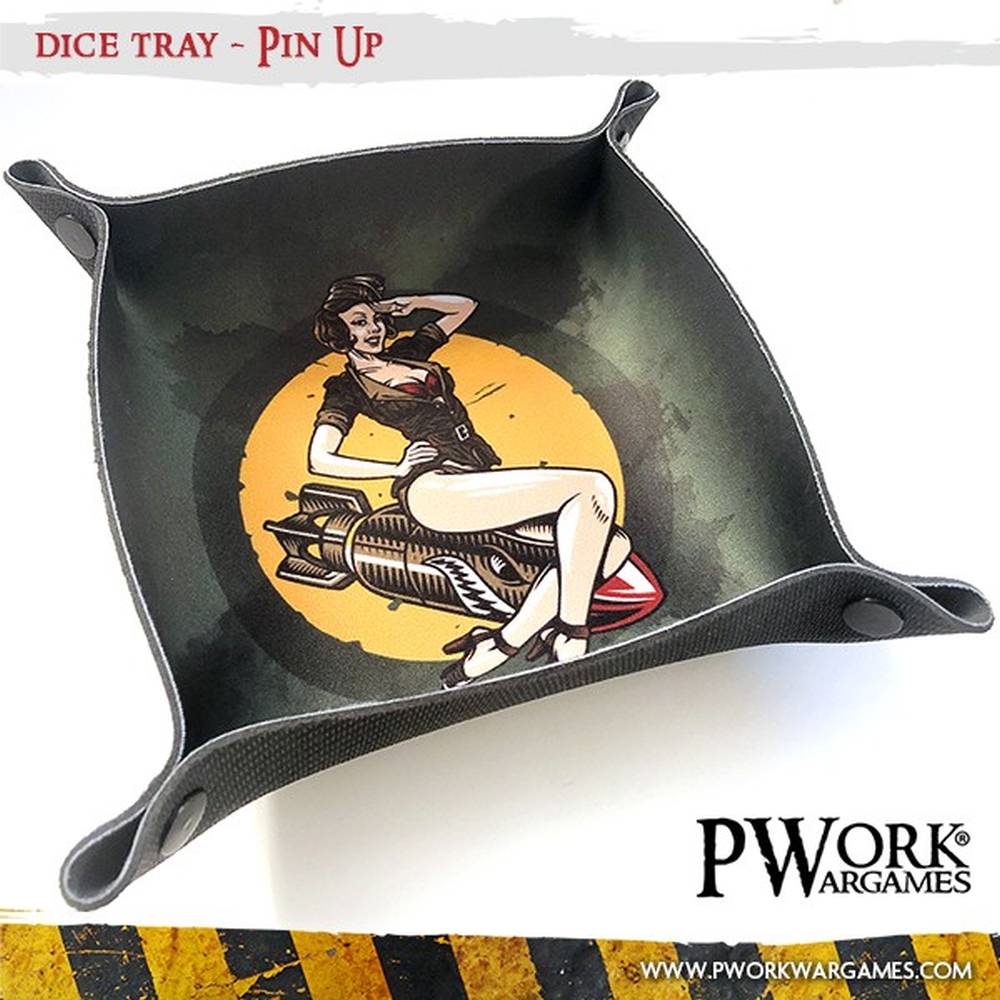 PWork Wargames – Dice Tray Pin Up – Würfelschale (20 × 20 cm)