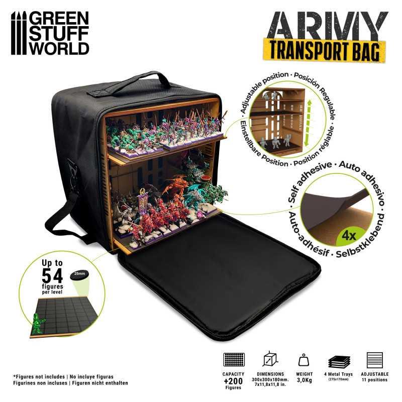 Green Stuff World – Carrying Case for Miniatures – M (18 x 30 x 30 cm)