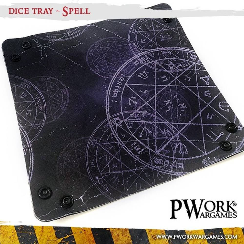 PWork Wargames – Dice Tray Spell – Würfelschale (20 × 20 cm)