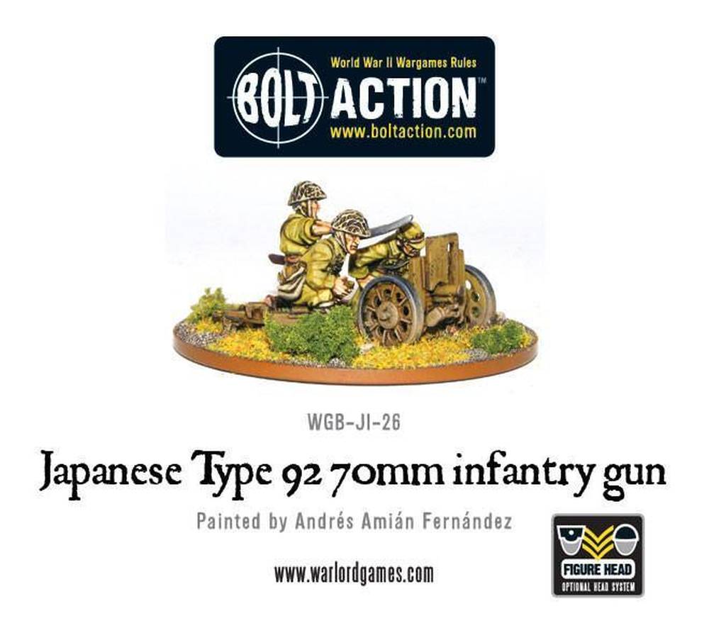 Japanische Infanteriekanone Typ 92 im Kaliber 70 mm