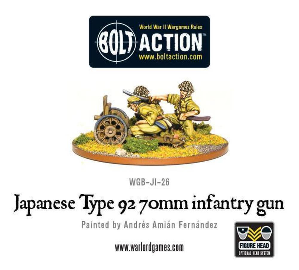 Japanische Infanteriekanone Typ 92 im Kaliber 70 mm