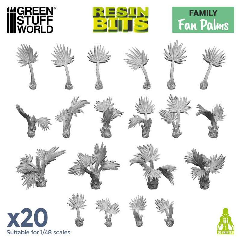 Green Stuff World – Fächerpalmen – 20 Stück, 1:48–1:35