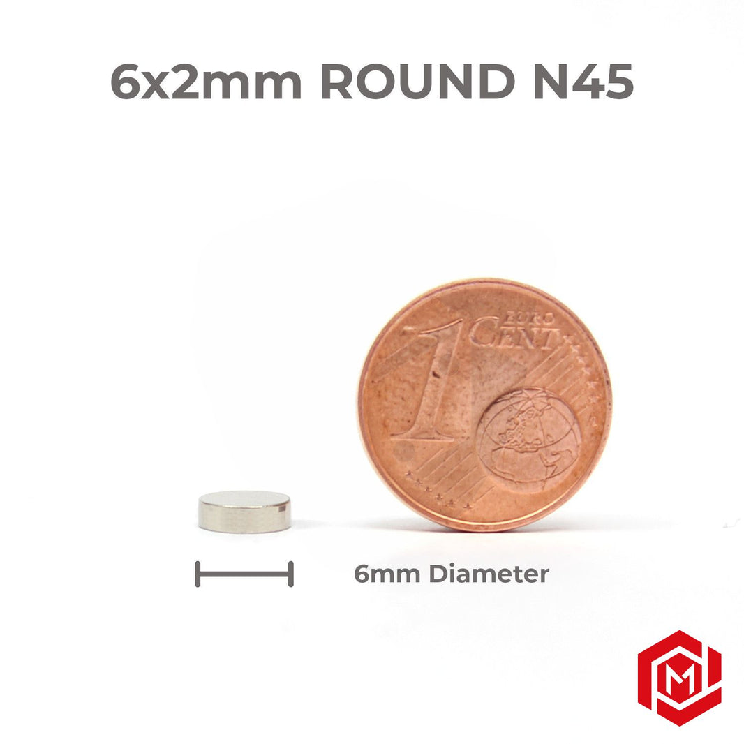 NEODYMIUM MAGNETS [6x2mm] - round