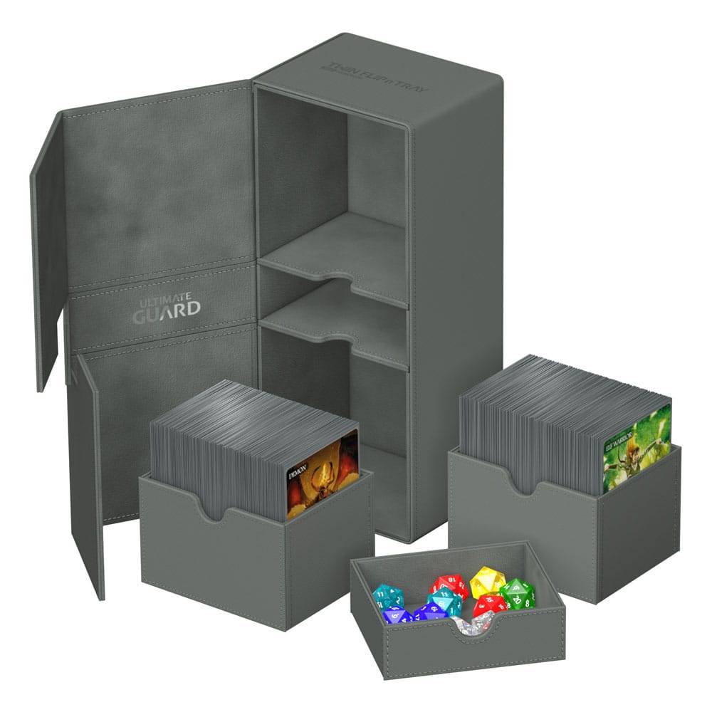 Ultimate Guard – Twin Flip'n'Tray 266+ Xenoskin Grey