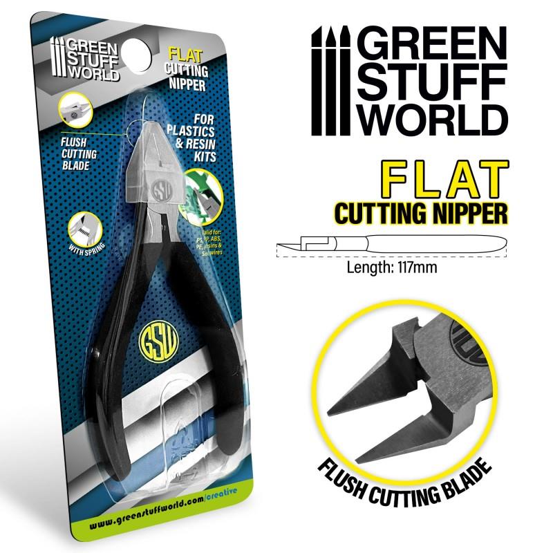 Green Stuff World – Flacher Anguss-Seitenschneider – 117 mm, bis 4 mm Materialstärke