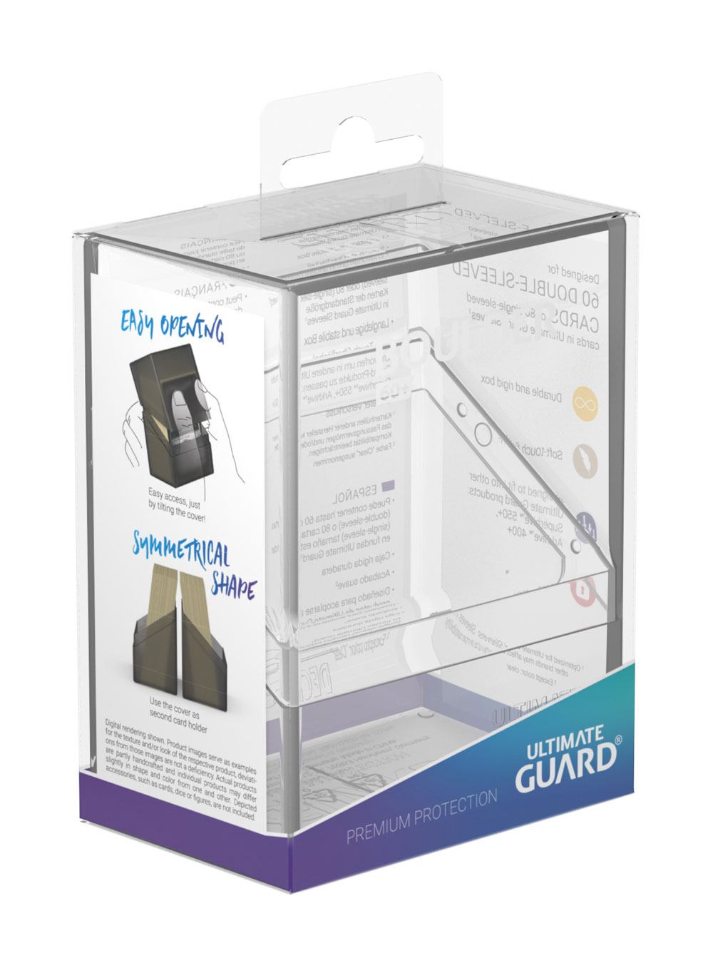 Ultimate Guard Boulder Deck Case 60+ Standard Size Transparent