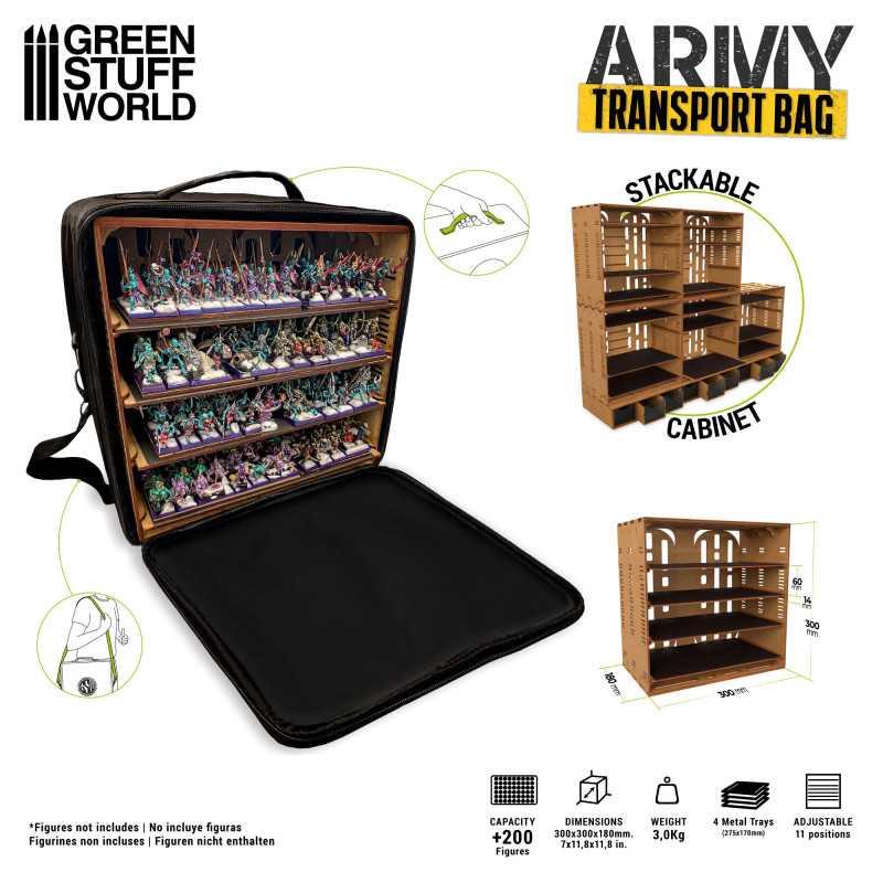 Green Stuff World – Carrying Case for Miniatures – M (18 x 30 x 30 cm)