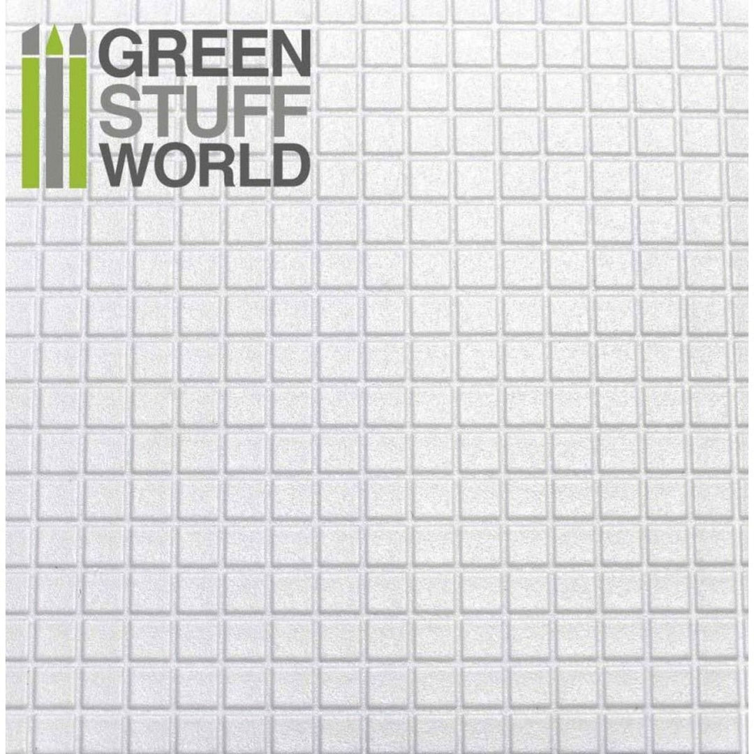 Green Stuff World – Plasticard Sheet – Large Squares (200 x 300 mm, 0.75 mm)