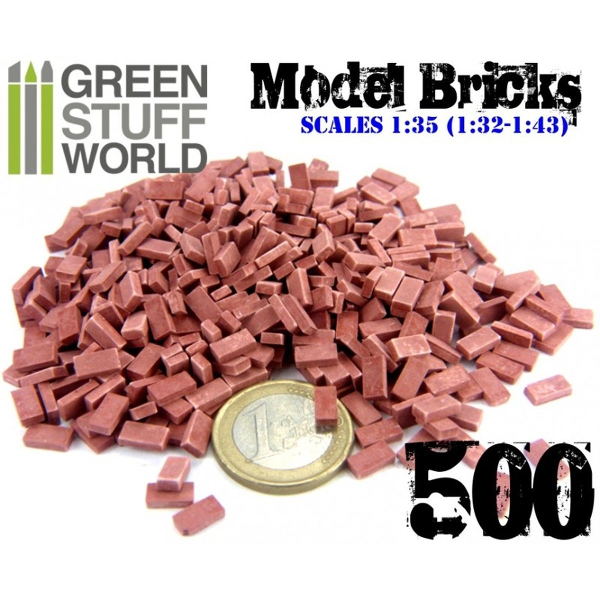 Green Stuff World – Bricks – Red, 1:35, 500 pieces