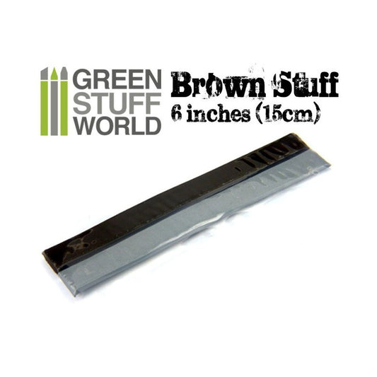 Green Stuff World – Kneadatite Brown Stuff Modelliermasse-Rolle – 15 cm, getrennte Streifen