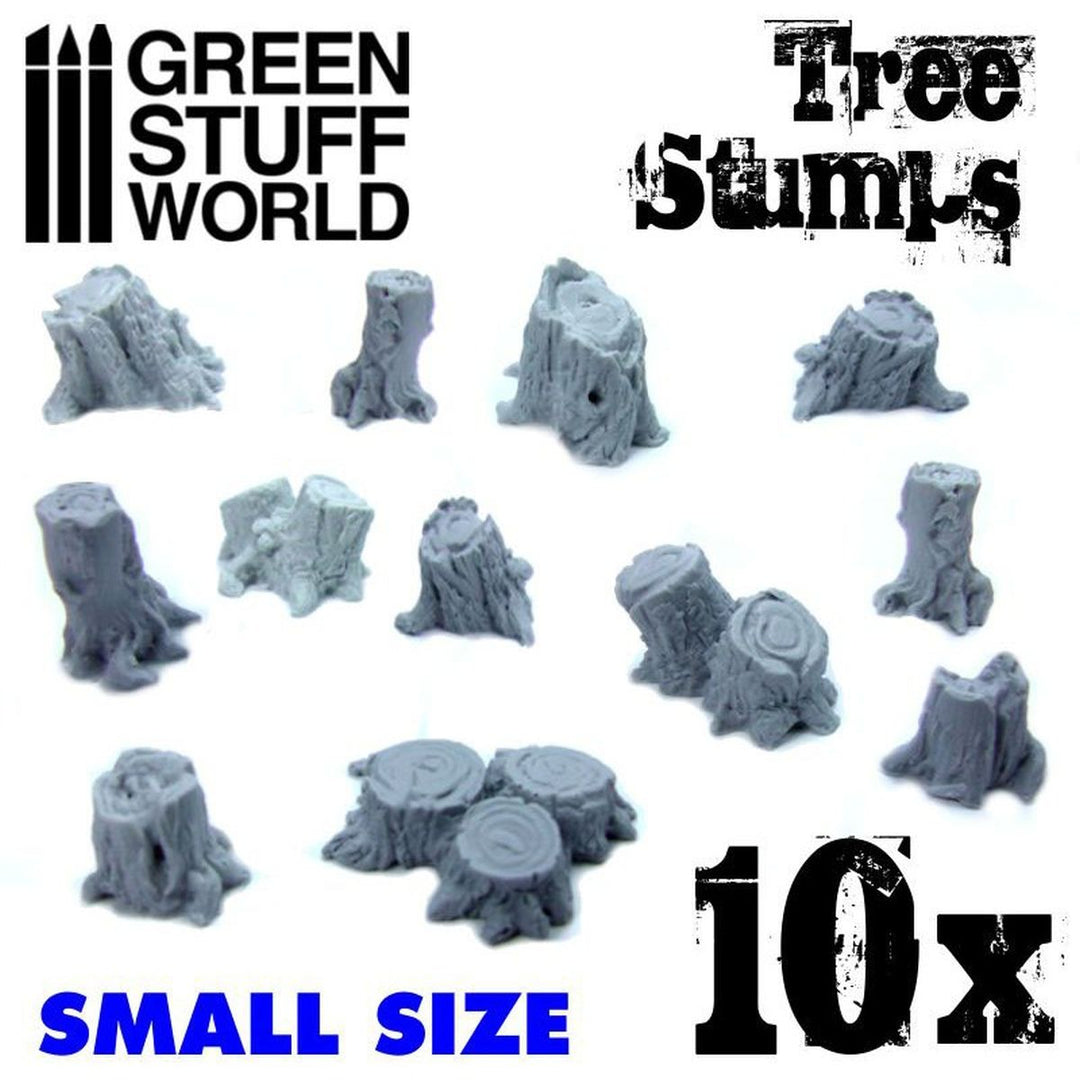 Green Stuff World – Kleine Baumstümpfe – 10 Stück