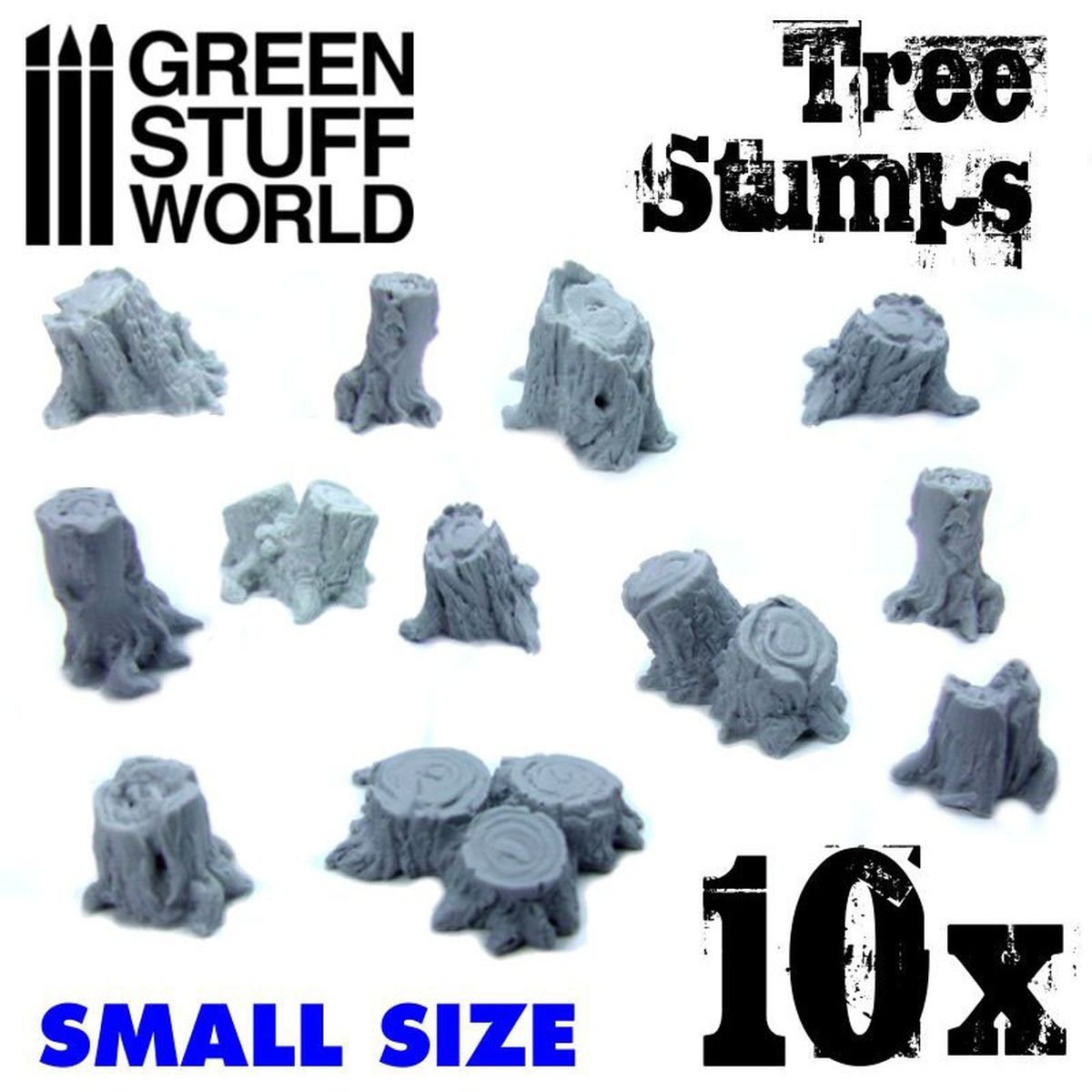 Green Stuff World – Kleine Baumstümpfe – 10 Stück